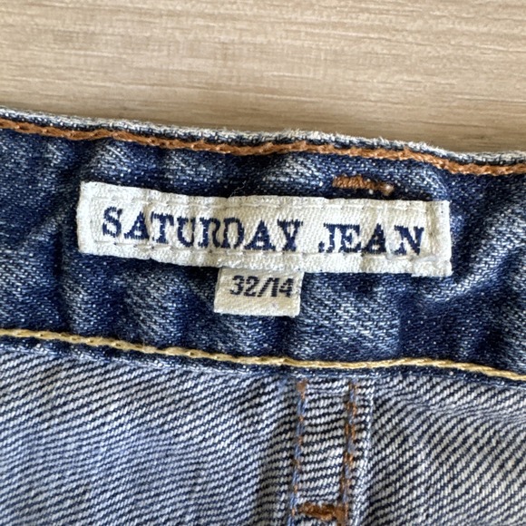 Polo Ralph Lauren Saturday Jeans W 32/14 Relaxed Fit Straight Medium Wash VTG - Picture 2 of 15